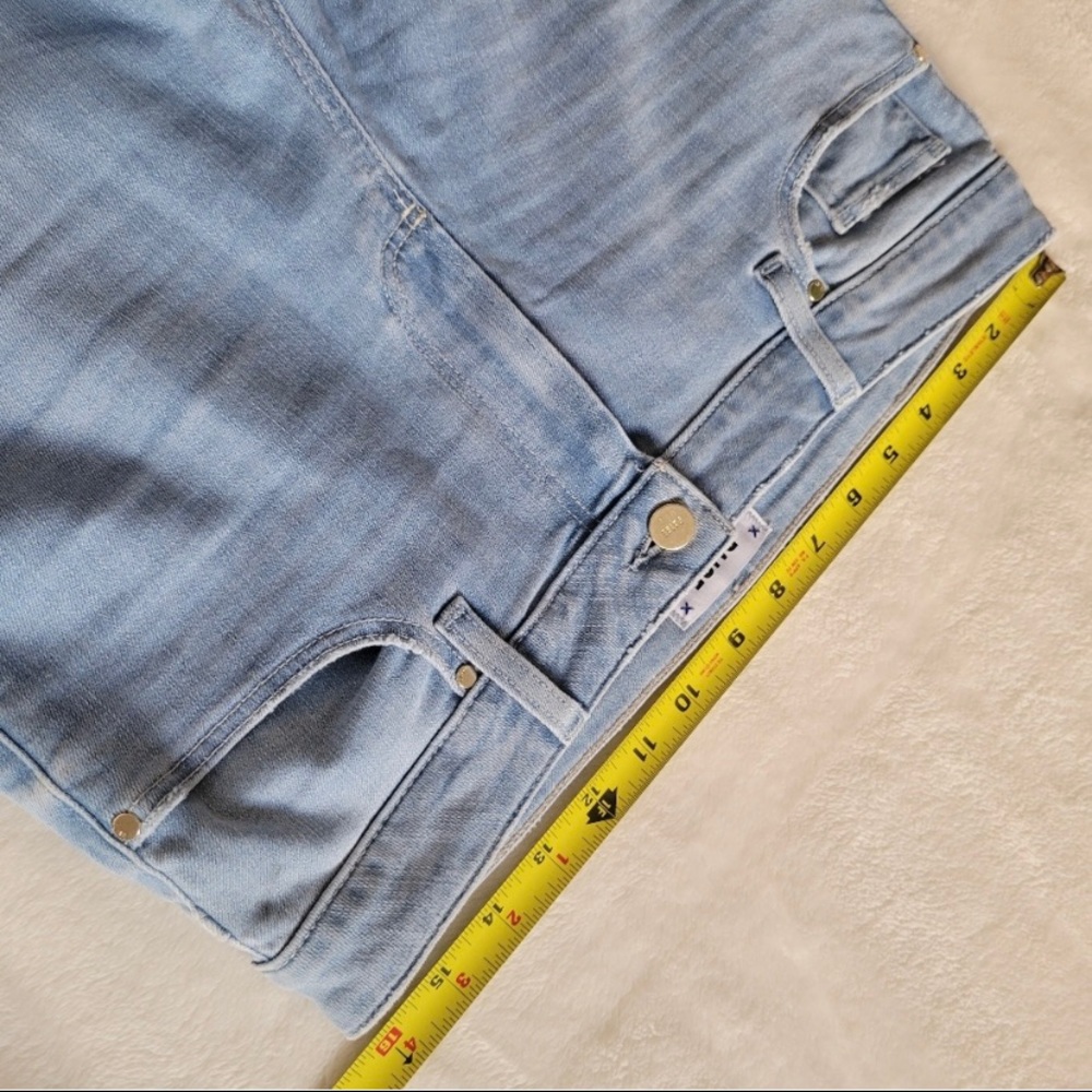 PAIGE Verudgo Ankle Raw Hem Washed Blue Jeans Size 31 - Picture 8 of 11